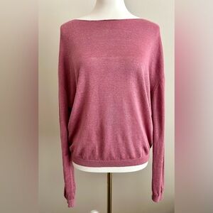 Massimo Dutti Linen Slub-Knit Sweater